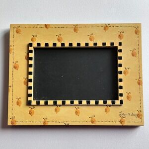 Katherine Gracey Art Picture Frame 5x7 Yellow Lemons Checkered Artsy Cottagecore